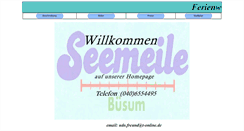 Desktop Screenshot of buesum-seemeile.de